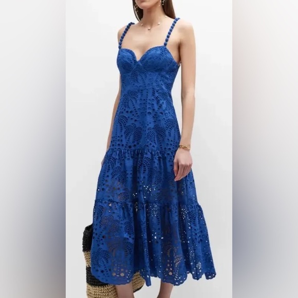 Farm Rio Blue Lace Dress (medium but altered to small) - Picture 2 of 3